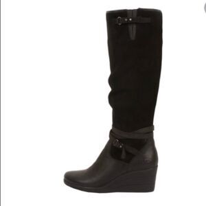 UGG Lesley brown waterproof suede wedges boots 6
